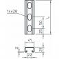 Preview: Obo Bettermann MS4121P3000FS Profilschiene gelocht,Schlitzweite 22mm 3000x41x21, St, FS (Menge: 3 m je Bestelleinheit)