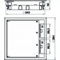 Preview: Obo Bettermann GES9 55U V 9011 Geräteeinsatz für Kanalmontage 263x263x59, PA, graphitschwarz, R