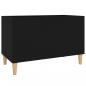 Preview: Plattenschrank Schwarz 74,5x38x48 cm Holzwerkstoff