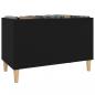 Preview: Plattenschrank Schwarz 74,5x38x48 cm Holzwerkstoff