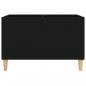 Preview: Plattenschrank Schwarz 74,5x38x48 cm Holzwerkstoff