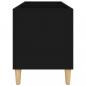 Preview: Plattenschrank Schwarz 74,5x38x48 cm Holzwerkstoff