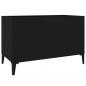 Preview: Plattenschrank Schwarz 74,5x38x48 cm Holzwerkstoff