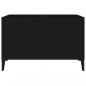 Preview: Plattenschrank Schwarz 74,5x38x48 cm Holzwerkstoff