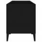 Preview: Plattenschrank Schwarz 74,5x38x48 cm Holzwerkstoff