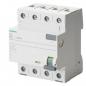 Preview: Siemens 5SV3342-6 FI-Schutzschalter, 4-polig, Typ A, In: 25 A, 30 mA, Un AC: 400 V