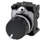 Preview: ARDEBO.de - 3SU1200-2PS10-1AA0 Potentiometer, 22mm, rund, Kunststoff, schwarz, 10 kOhm, mit 