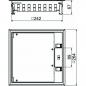 Preview: Obo Bettermann GES9-3S U 9011 Geräteeinsatz für Universalmontage 264x264x67, PA, graphitschwarz