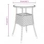 Preview: 5-tlg. Garten-Bistro-Set mit Kissen Braun Poly Rattan