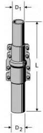 Preview: Kathrein ZSF47 Mastrohr Schiebemast,48 Länge 2x2,5m (218385)