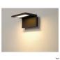 Preview: Slv 231355 ANGOLUX WALL, Outdoor Wandleuchte, LED, 3000K, IP44, anthrazit, 36 SMD LE