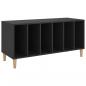 Preview: Plattenschrank Schwarz 100x38x48 cm Holzwerkstoff