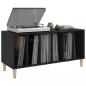 Preview: Plattenschrank Schwarz 100x38x48 cm Holzwerkstoff