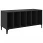 Preview: Plattenschrank Schwarz 100x38x48 cm Holzwerkstoff