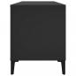 Preview: Plattenschrank Schwarz 100x38x48 cm Holzwerkstoff