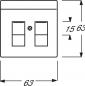 Preview: Busch-Jaeger 1800-81 Zentralscheibe mit Beschriftungsfeld, Busch-dynasty, anthrazit (2CKA001710A3627)