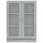 Preview: Vitrinenschrank Grau Sonoma 82,5x30,5x115 cm Holzwerkstoff