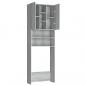 Preview: Waschmaschinenschrank Grau Sonoma 64x25,5x190 cm