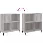 Preview: Plattenschrank Grau Sonoma 84,5x38x89 cm Holzwerkstoff