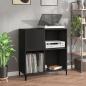 Preview: ARDEBO.de - Plattenschrank Schwarz 84,5x38x89 cm Holzwerkstoff