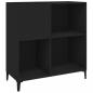 Preview: Plattenschrank Schwarz 84,5x38x89 cm Holzwerkstoff