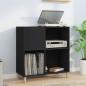 Preview: ARDEBO.de - Plattenschrank Schwarz 84,5x38x89 cm Holzwerkstoff