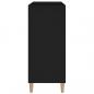 Preview: Plattenschrank Schwarz 84,5x38x89 cm Holzwerkstoff