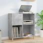 Preview: ARDEBO.de - Plattenschrank Betongrau 84,5x38x89 cm Holzwerkstoff