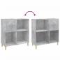 Preview: Plattenschrank Betongrau 84,5x38x89 cm Holzwerkstoff