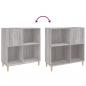 Preview: Plattenschrank Grau Sonoma 84,5x38x89 cm Holzwerkstoff