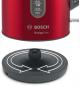 Preview: Bosch TWK4P434 Wasserkocher, 2400w, 1,7L, Cordless, Dampfstop, Deckelöffnung auf Knopfdruck, rot