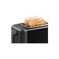 Preview: Bosch TAT3P423DE Kompakt Toaster Design Line, 820-970 W, Brötchen-Aufsatz, Auftau- und Aufwärmfunktion, High Lift, schwarz