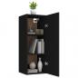 Preview: Wandschrank Schwarz 34,5x34x90 cm Holzwerkstoff