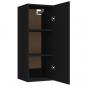 Preview: Wandschrank Schwarz 34,5x34x90 cm Holzwerkstoff