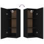 Preview: Wandschrank Schwarz 34,5x34x90 cm Holzwerkstoff