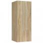 Preview: Wandschrank Sonoma-Eiche 34,5x34x90 cm Holzwerkstoff