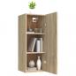 Preview: Wandschrank Sonoma-Eiche 34,5x34x90 cm Holzwerkstoff