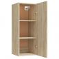 Preview: Wandschrank Sonoma-Eiche 34,5x34x90 cm Holzwerkstoff