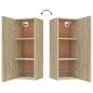 Preview: Wandschrank Sonoma-Eiche 34,5x34x90 cm Holzwerkstoff