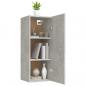 Preview: Wandschrank Betongrau 34,5x34x90 cm Holzwerkstoff