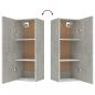 Preview: Wandschrank Betongrau 34,5x34x90 cm Holzwerkstoff