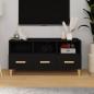 Preview: ARDEBO.de - TV-Schrank Schwarz 102x36x50 cm Holzwerkstoff