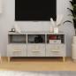 Preview: ARDEBO.de - TV-Schrank Betongrau 102x36x50 cm Holzwerkstoff