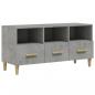 Preview: TV-Schrank Betongrau 102x36x50 cm Holzwerkstoff