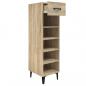 Preview: Schuhschrank Sonoma-Eiche 30x35x105 cm Holzwerkstoff