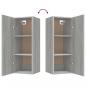 Preview: Wandschrank Grau Sonoma 34,5x34x90 cm Holzwerkstoff