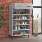 Preview: Schuhschrank Grau Sonoma 60x35x105 cm Holzwerkstoff