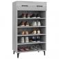 Preview: Schuhschrank Grau Sonoma 60x35x105 cm Holzwerkstoff