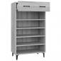 Preview: Schuhschrank Grau Sonoma 60x35x105 cm Holzwerkstoff