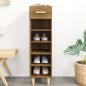 Preview: ARDEBO.de - Schuhschrank Braun Eichen-Optik 30x35x105 cm Holzwerkstoff